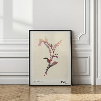 Watercolor print collection. Flower market - Paris