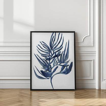 Blue Aquatic Plant Poster 1