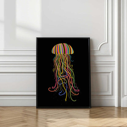 Vibrant Striped Jellyfish