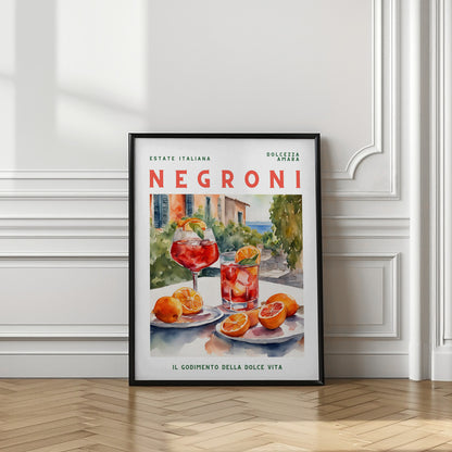 Negroni Vintage Cocktail Wall Art