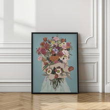 Load image into Gallery viewer, Gathering a Garden Teal Large

