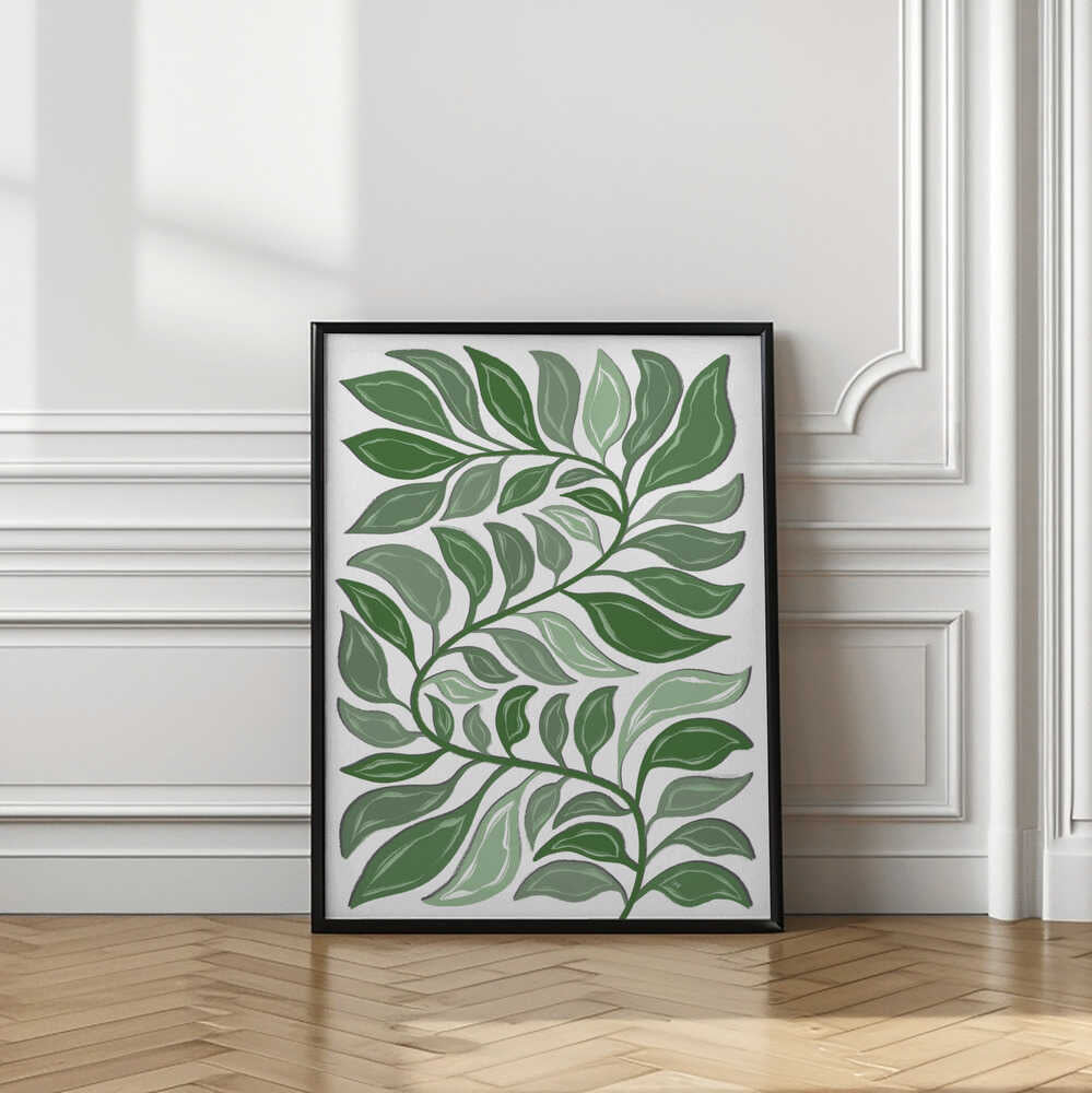 Winding Green Foliage