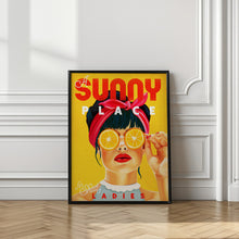 Load image into Gallery viewer, A Sunny Place For Shady Ladies Orange Pinup Art
