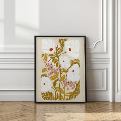 Klimt Flowers Earthy Colors