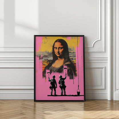 Pink Mona lisa