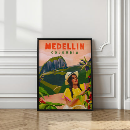 Medellin Colombia Travel Poster