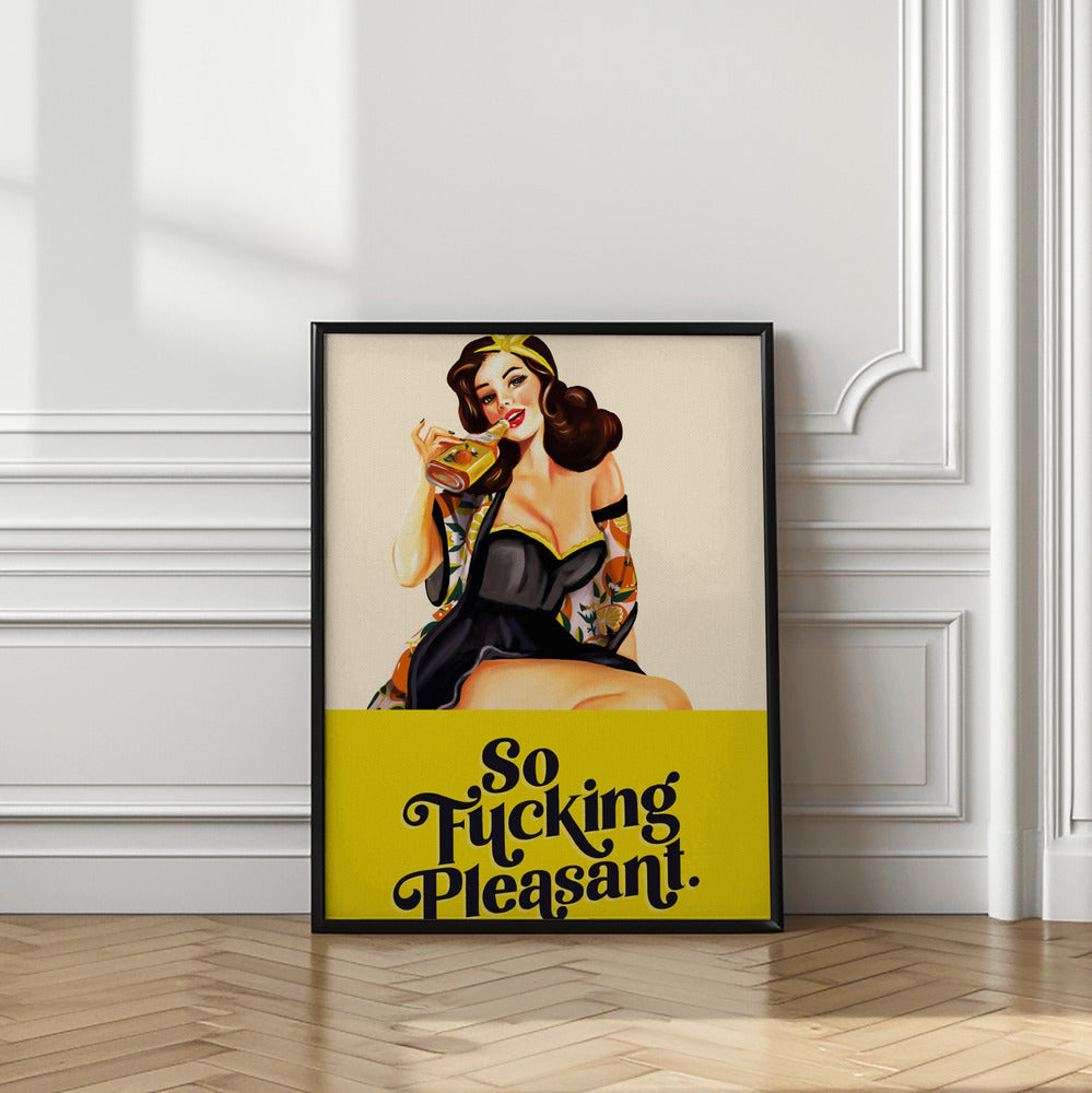 So Fucking Pleasant Art Deco Pinup Girl