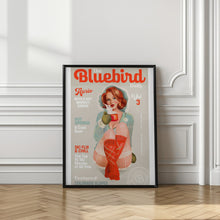 Load image into Gallery viewer, The Bluebird Daily Vintage Pin Up Ski Art
