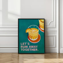 Load image into Gallery viewer, Rum Away Beach Bar Cocktail Art

