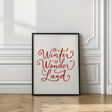 Load image into Gallery viewer, Winter Wonderland Text (green), Christmas Noël Holiday Winter Quote Typography Lettering
