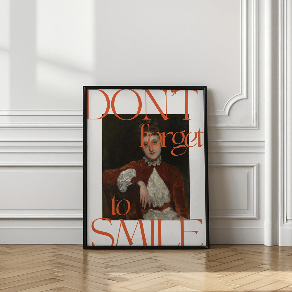 Don't forget to smile
