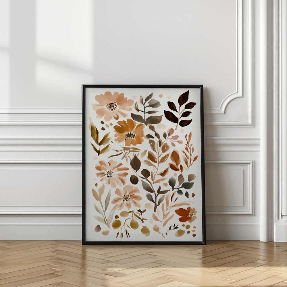 Pastel flower collection