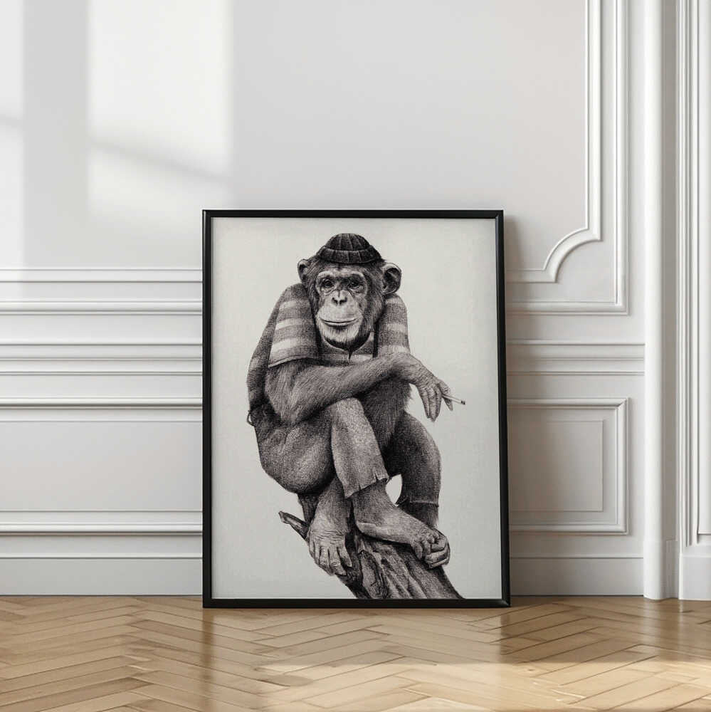 Smoke & Chill Monkey Animal Art