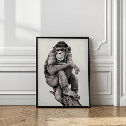 Smoke & Chill Monkey Animal Art