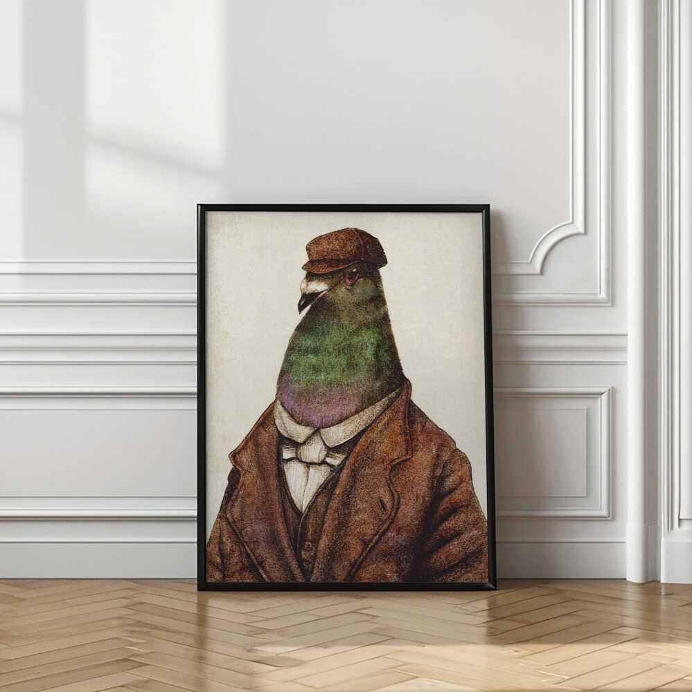 Pigeon Dressed In Vintage Attire