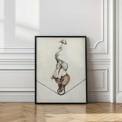 Unicycle While Holding An Umbrella