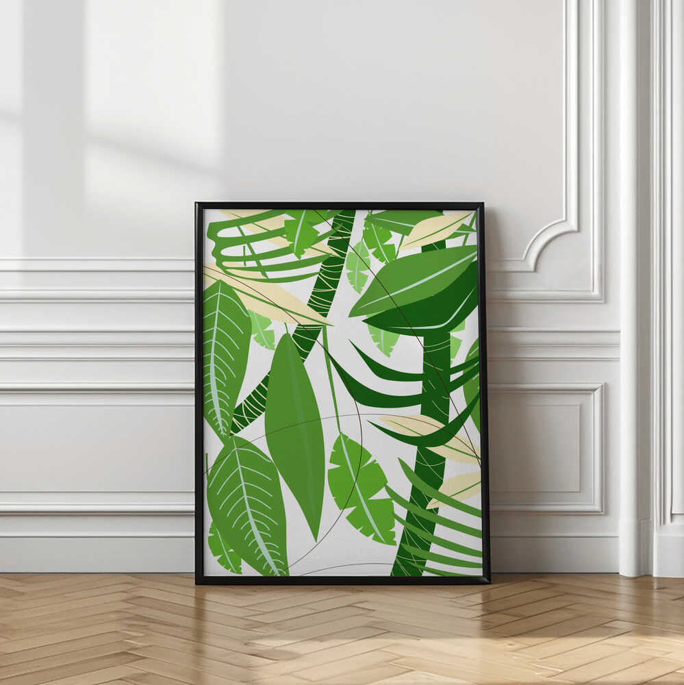Lush Green Jungle Leaves