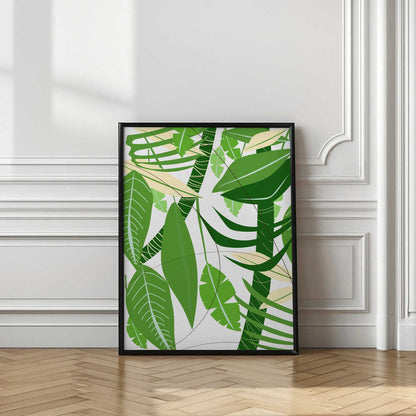Lush Green Jungle Leaves