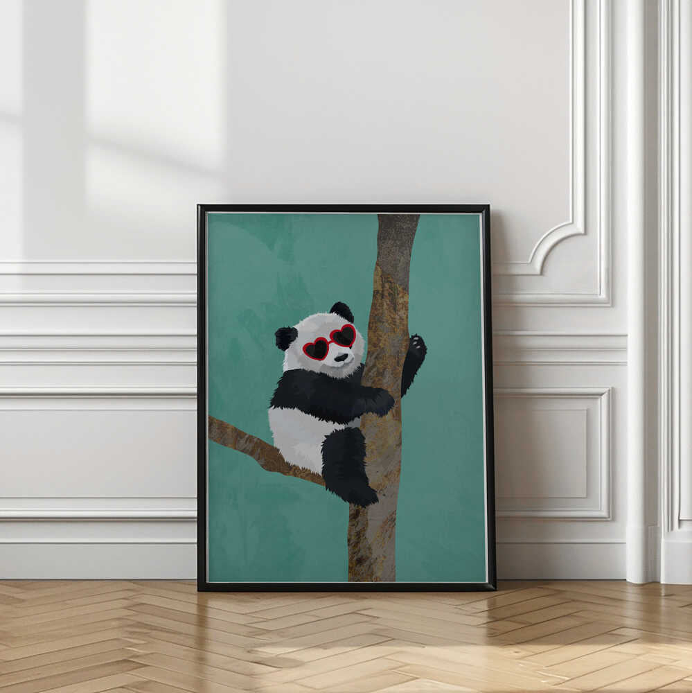 Stylish Panda Heart Sunglasses