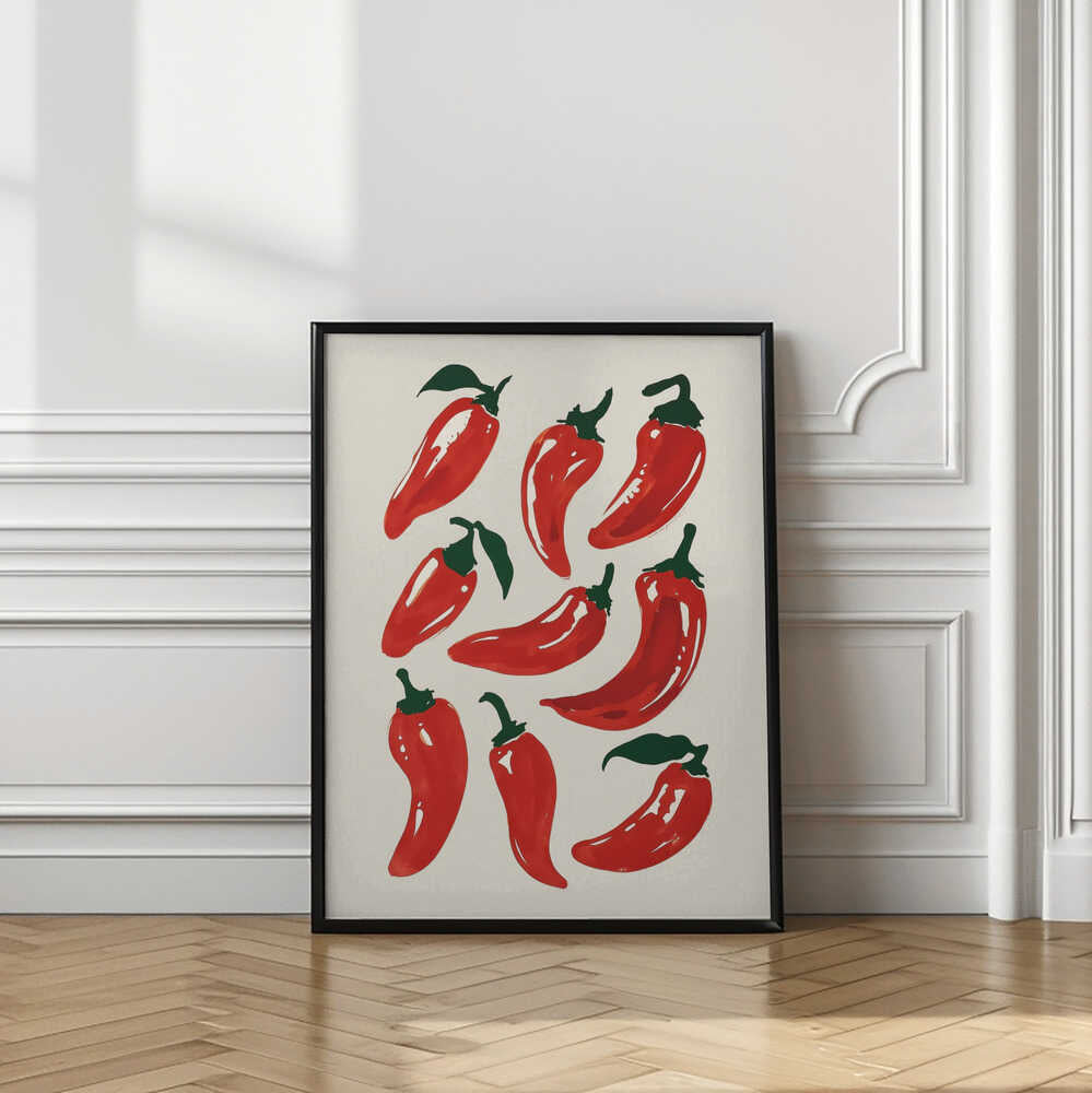 Spicy Chili Peppers Art