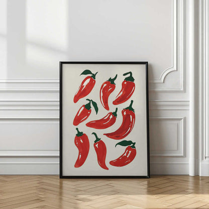 Spicy Chili Peppers Art