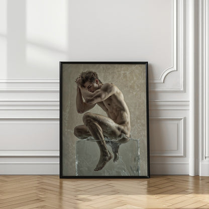 Ice cube Male Portrait | Ice wall art
