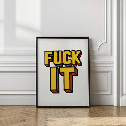 F*ckl It Bold Typography with Yellow Color