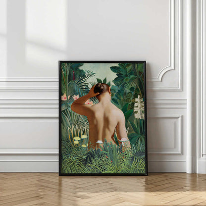 Woman In Tropical Garden