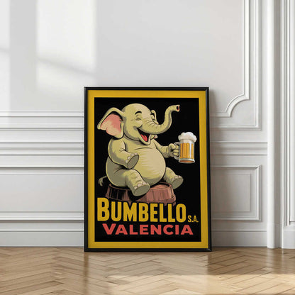 Cheerful Elephant With Beer