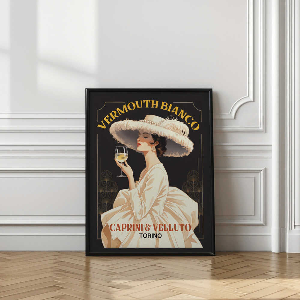 Vermouth Bianco Vintage Advert Poster Art