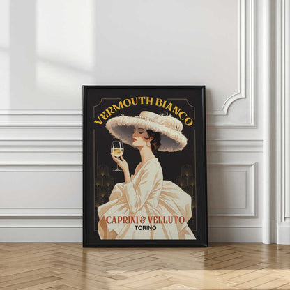Vermouth Bianco Vintage Advert Poster Art