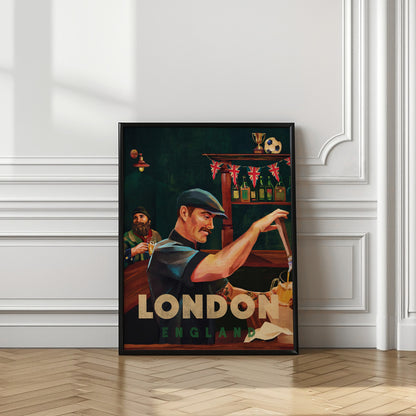 London England Pub Bartender