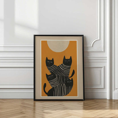 Abstract Black Cats