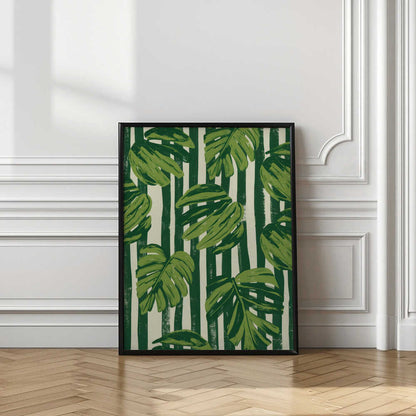 Monstera Leaf Stripes
