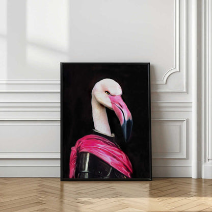 Mingo Flamingo Art Print
