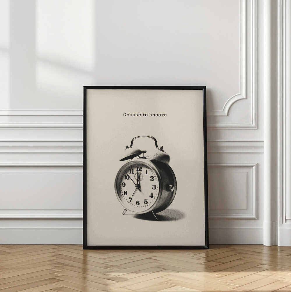 Choose to Snooze Clock