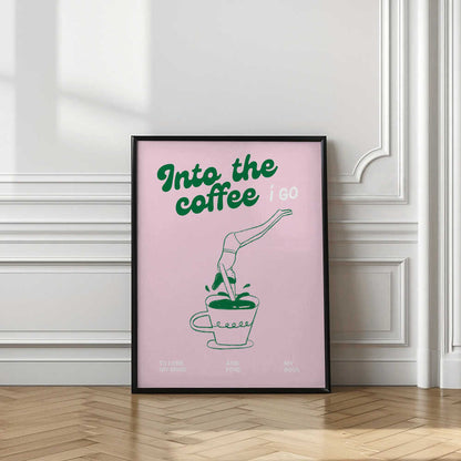 Into the coffee i go...