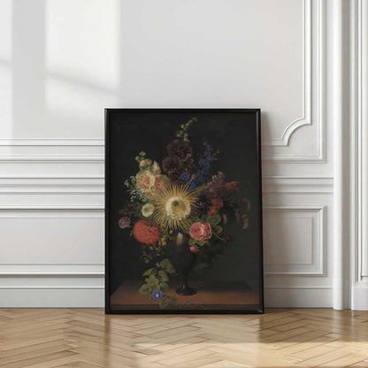A Porphyry Vase With Cactus Grandiflora and Other Flowers By C. D. Fritzsch
