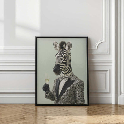 Zebra In Tuxedo Jacket
