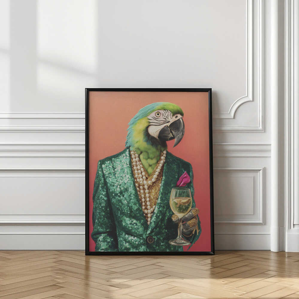 Parrot In Emerald Green Blazer