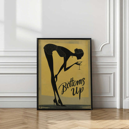 Bottoms Up Martini Lady