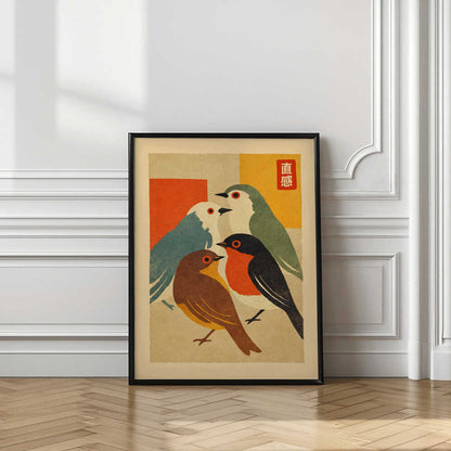Colorful Bird Gathering