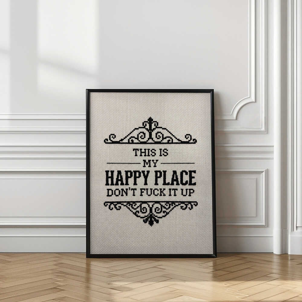 My Sassy Happy Place Fun Quote Art Print