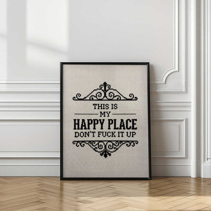 My Sassy Happy Place Fun Quote Art Print