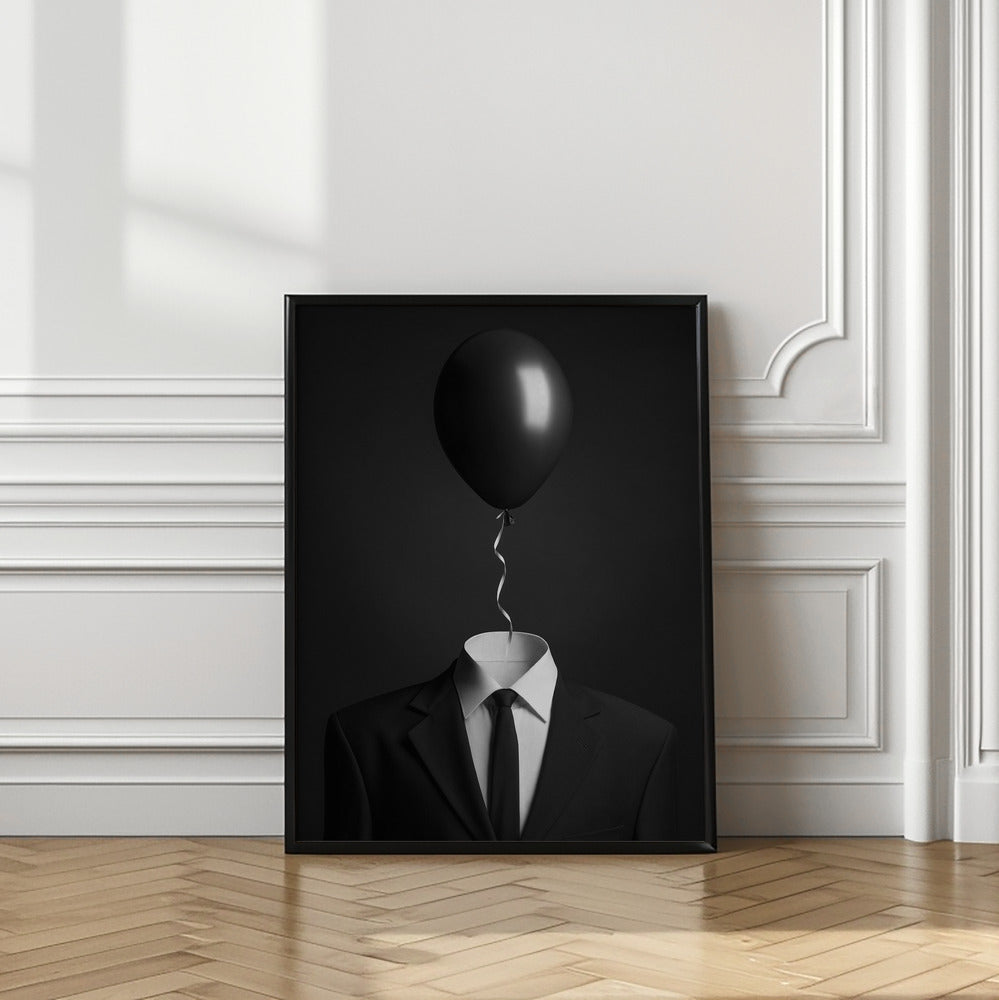 Thoughts | Balloon head quirky wall art