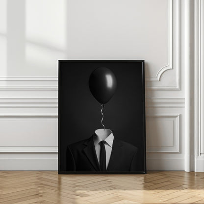Thoughts | Balloon head quirky wall art