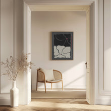 Load image into Gallery viewer, Two By Two Flower Grey | Black and white wall art
