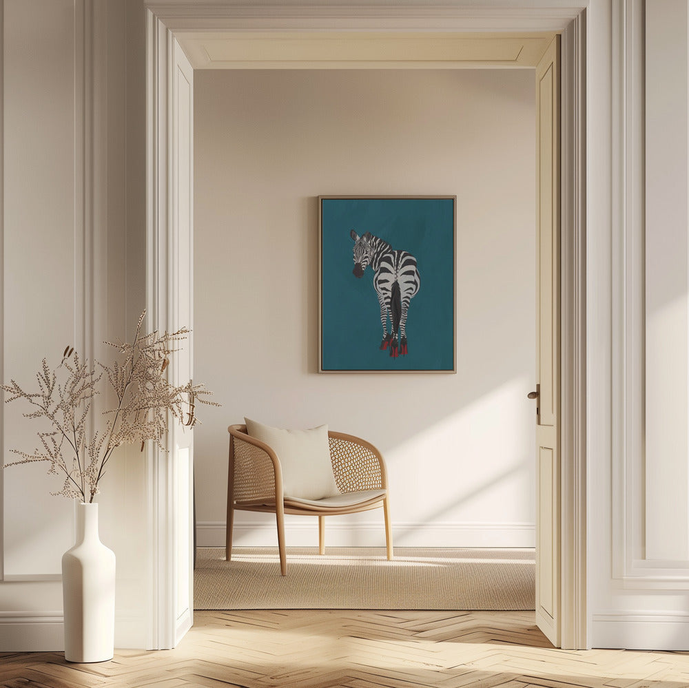 Zebra heels | Colourful safari print