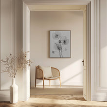 Load image into Gallery viewer, Transparent Botanic No1 | Black and white floral wall art
