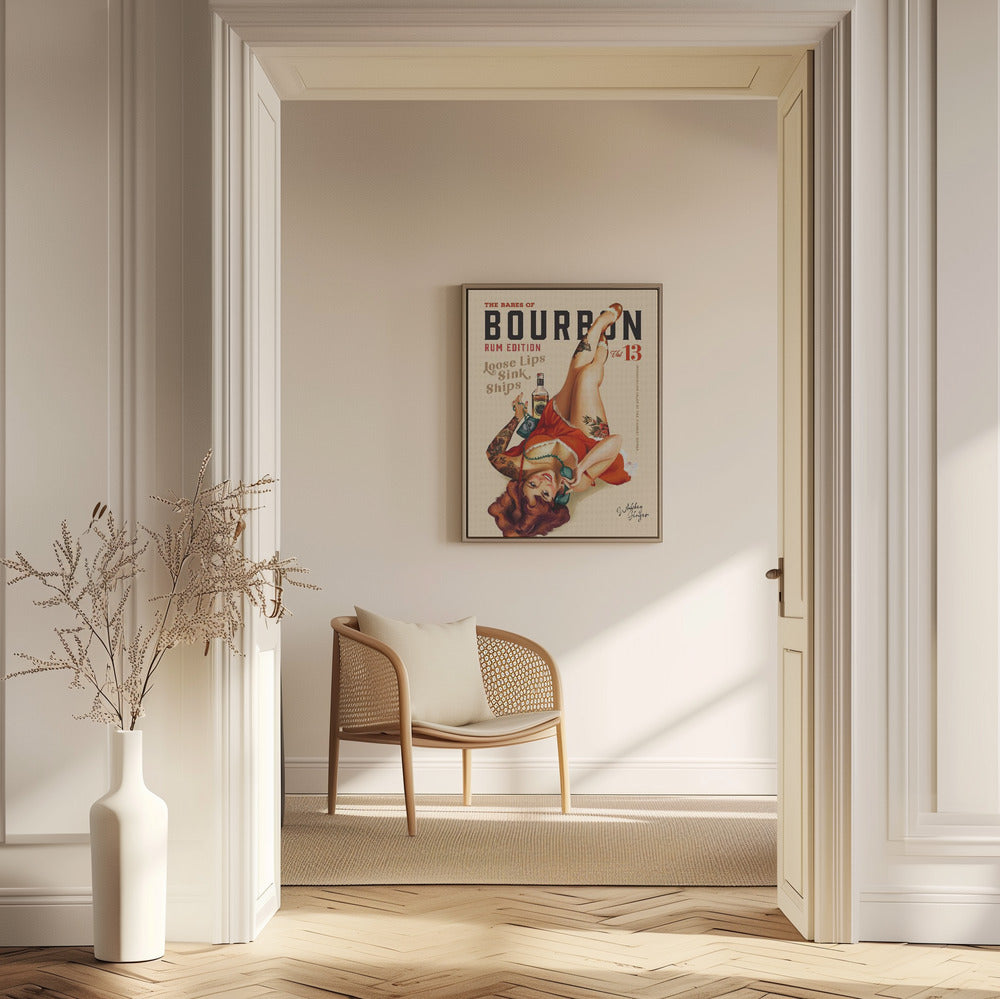 Babes of Bourbon Vol 13 Rum Drinking Pinup Girl Art